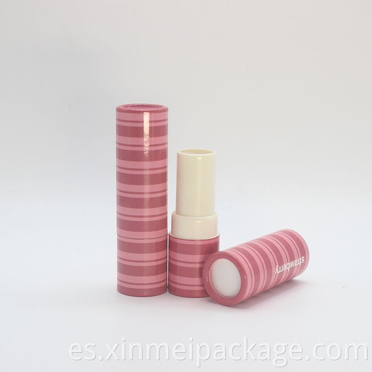 custom empty lip balm tube paper
